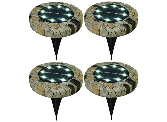 Solarleuchtenset 4-Er Pack - Schwarz/Grau, MODERN, Kunststoff (11,7/12,5cm) Solarleuchtenset 4-Er Pack - Schwarz/Grau, MODERN, Kunststoff (11,7/12,5cm)