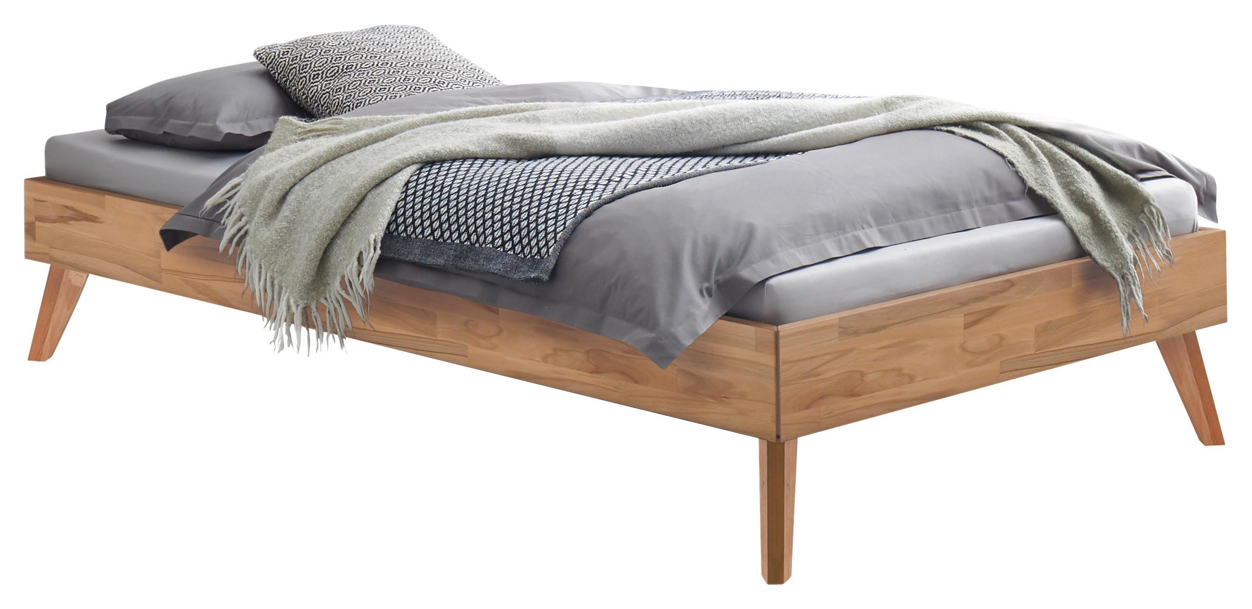 Bett Calvari Buchefarben 90x200 Cm - Buchefarben, KONVENTIONELL, Holz (90/200cm) - Hasena