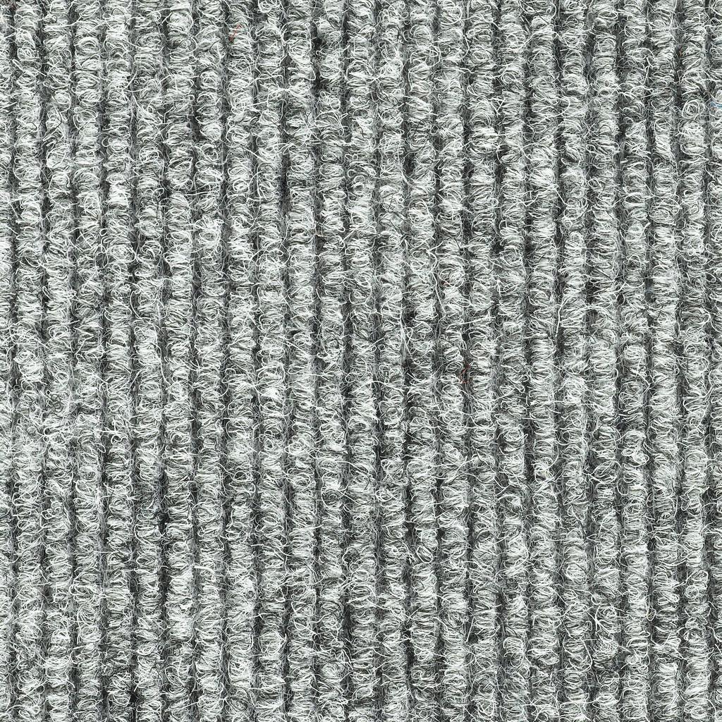Teppichfliese Hellgrau Solid Rib 50x50 cm Florhöhe 2,5 mm