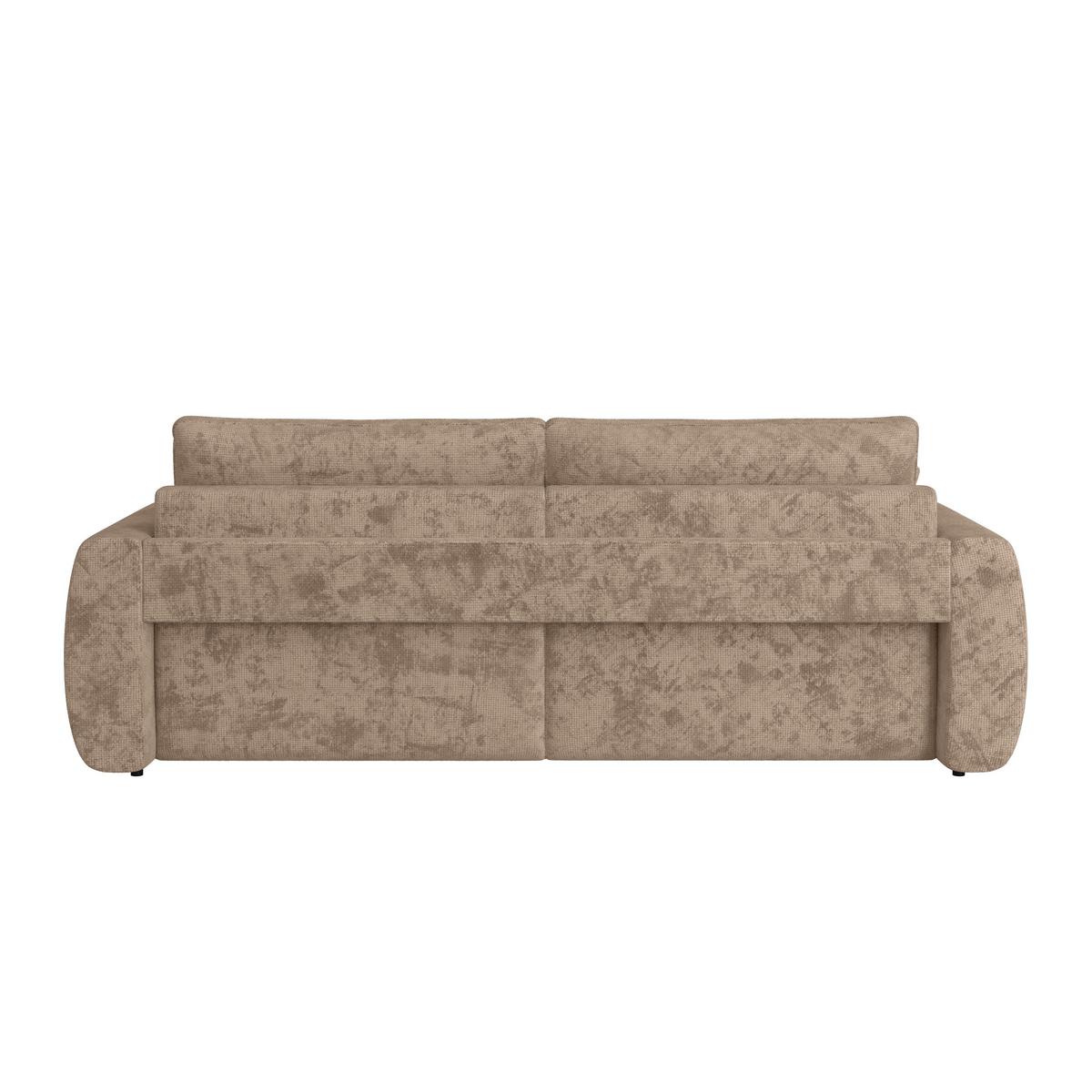Schlafsofa Bali - Schlammfarben/Schwarz, MODERN, Holz/Textil (245/74-90/104cm) - Luca Bessoni
