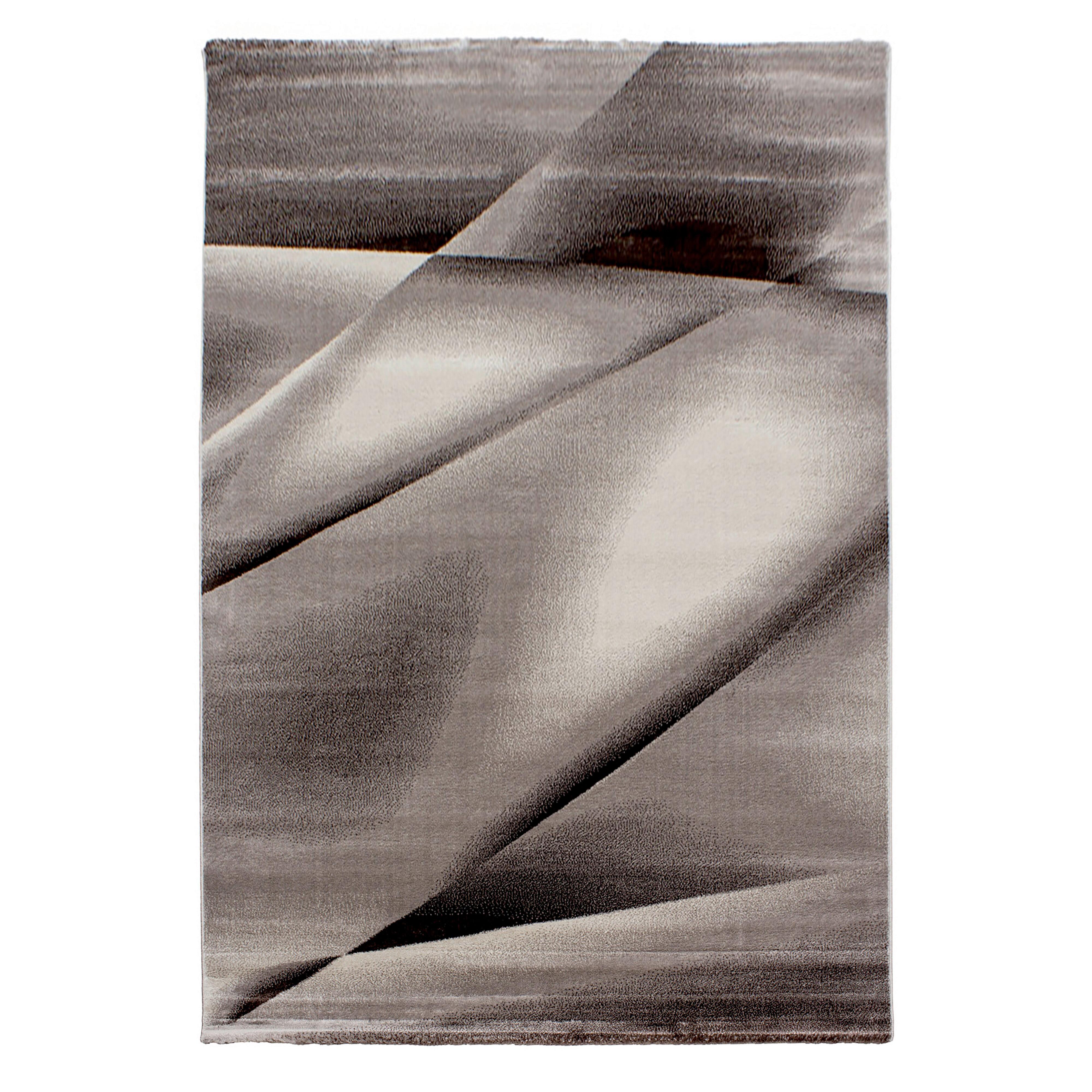 Flachwebeteppich Miami - Braun, Design, Textil (140/200cm) - Novel