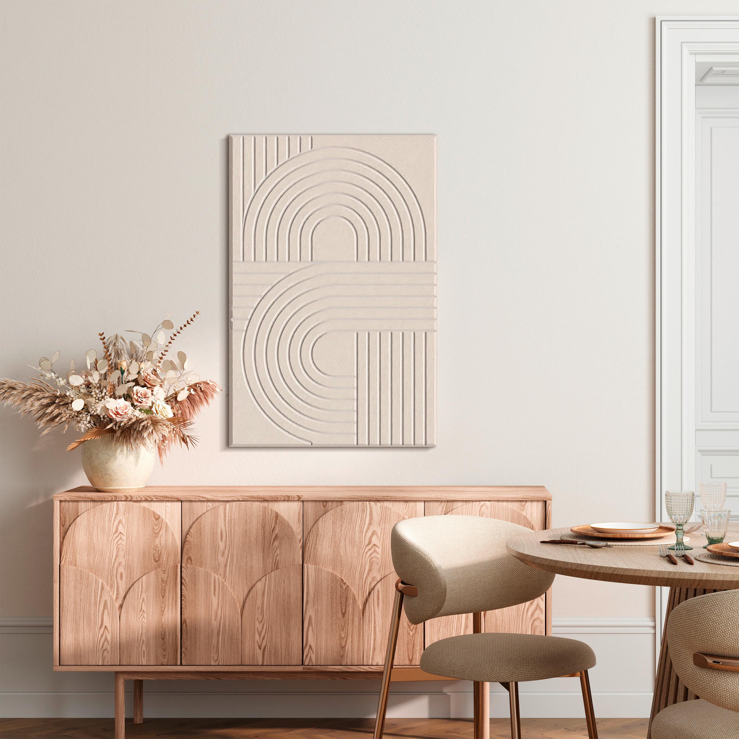Akustický panel MILLA - béžová, textil (60/90cm) - Mömax