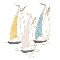 Wanddeko Vela Color Goldfarben/blau/gelb B: 78,7cm - Basics, Metall (78.7/97.8/3.8cm)