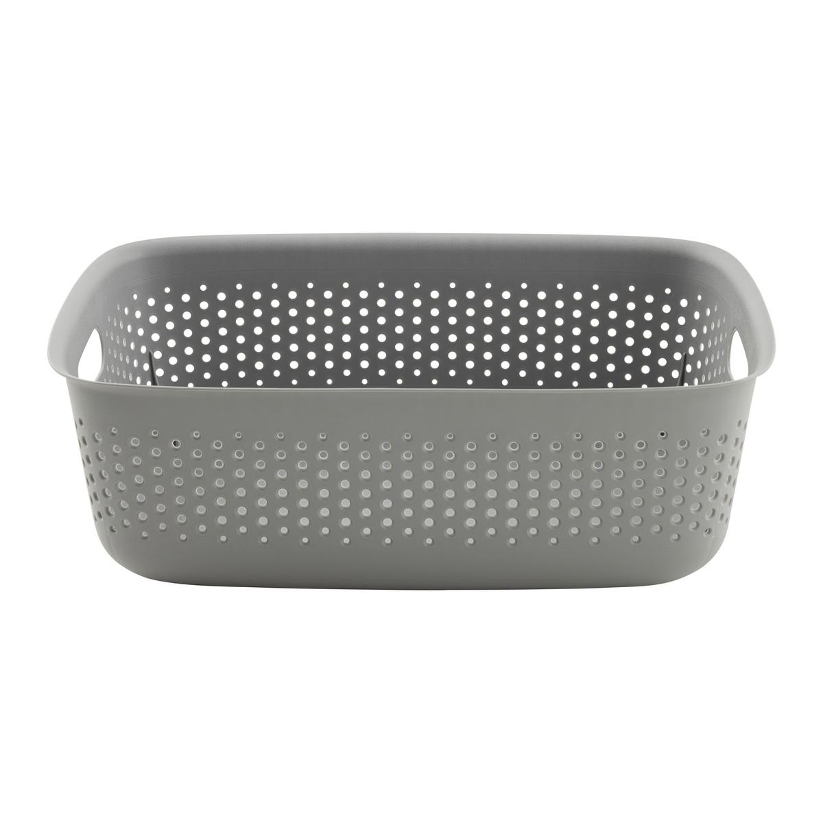 Úložný košík MAJA - CA. 10L - tmavosivá, Modern, plast (39/29/13cm) - Mömax