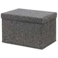 SKLÁDACÍ KRABICE CINDY - CA. 23L -EXT- - černá, Moderní, karton/textil (38/26/24cm) - Mömax