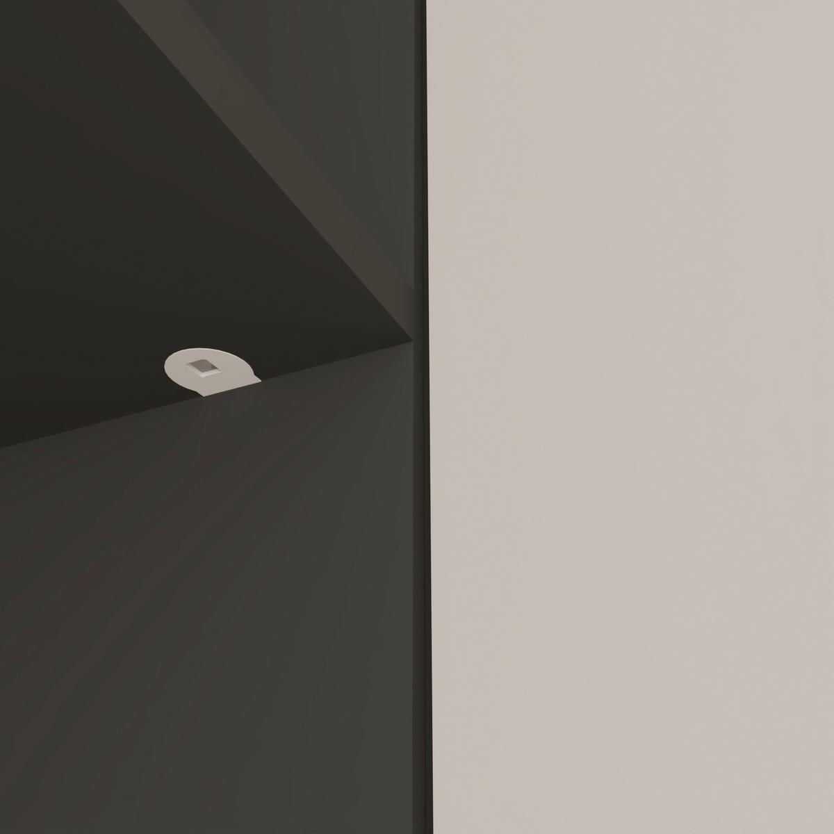 Drehtürenschrank Mit Schublade 225cm Mila Kaschmir/anthrazit - Kaschmir/Anthrazit, KONVENTIONELL, Holzwerkstoff (225/210/54cm)