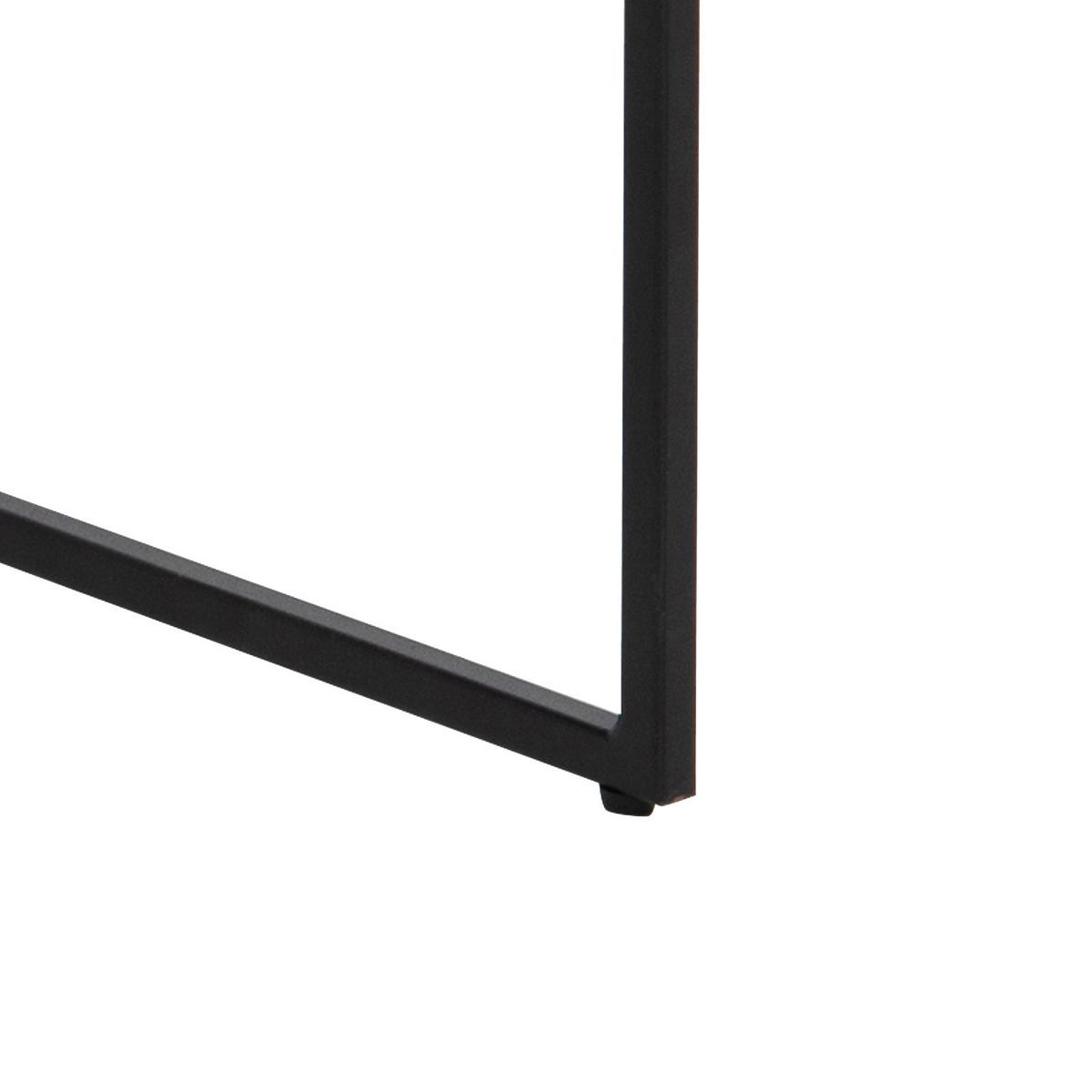 Couchtisch Infinity, Schwarz - Schwarz, KONVENTIONELL, Holzwerkstoff/Metall (120/60/48cm) - MID.YOU