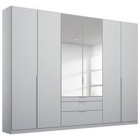 SKRIŇA S OTOČNÝMI DVERAMI ALABAMA - svetlosivá/strieborná, Modern, kompozitné drevo (271/229/54cm)