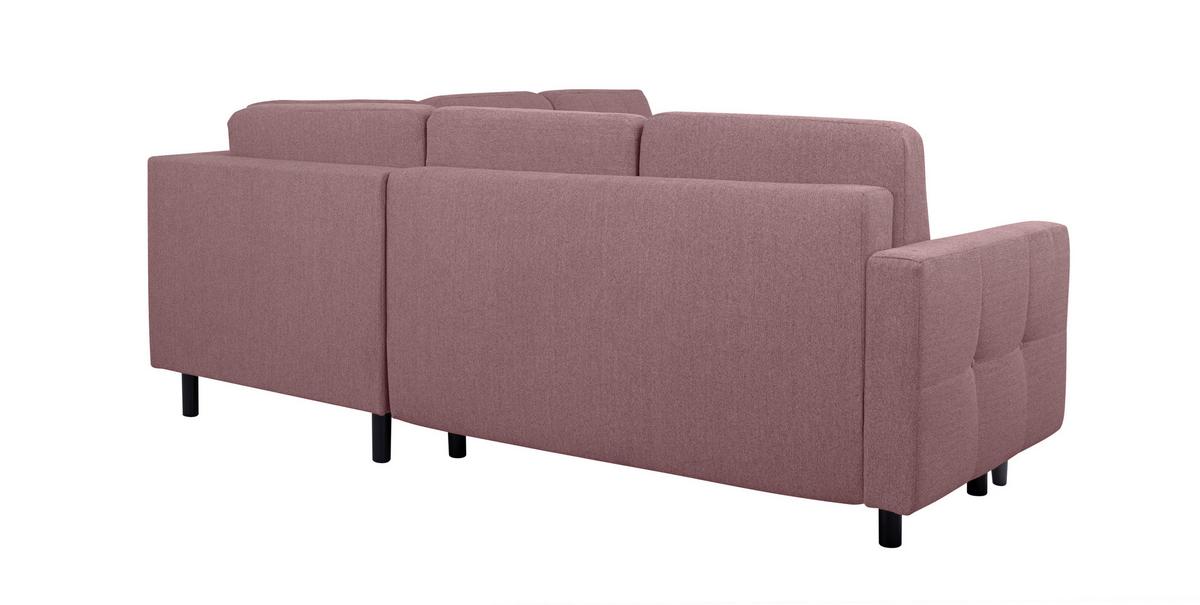 Ecksofa Noret, Beere S: 242x242 Cm - Beere/Buchefarben, Design, Textil (242/242cm) - MID.YOU