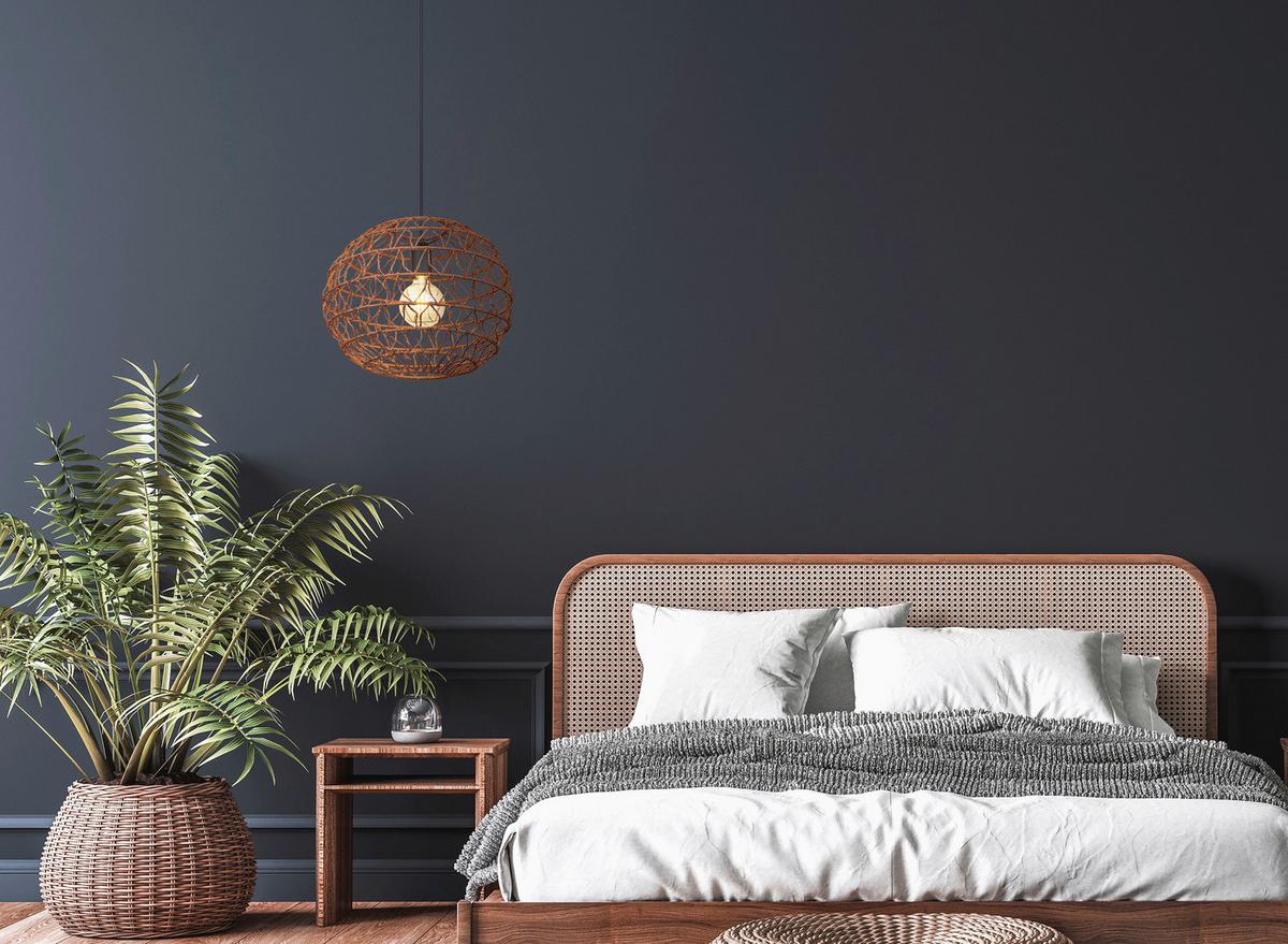 Hängeleuchte 15689h1b - Dunkelbraun/Schwarz, Natur, Papier/Kunststoff (39/120cm) - Globo