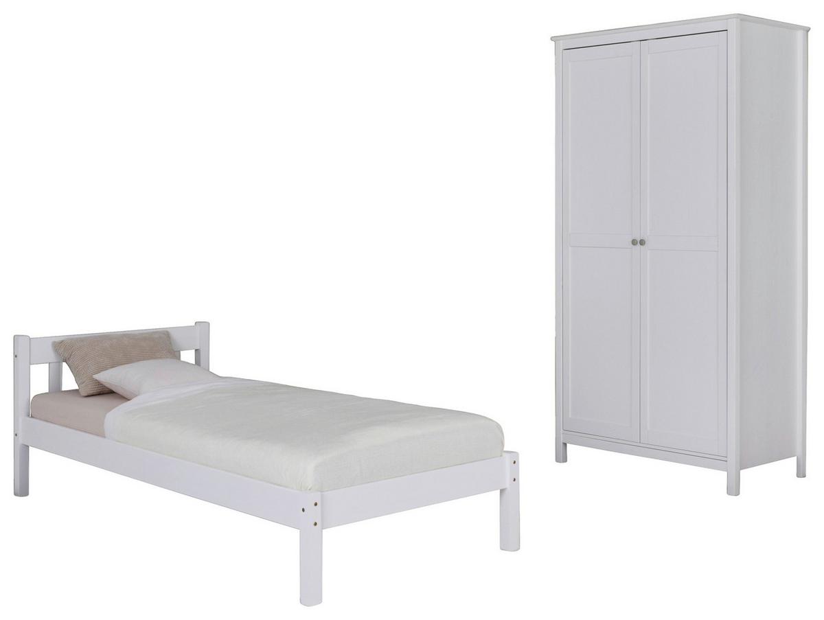 Einzelzimmer Vilmar Chilly Weiß 2-teilig - Weiß, MODERN, Holz - MID.YOU