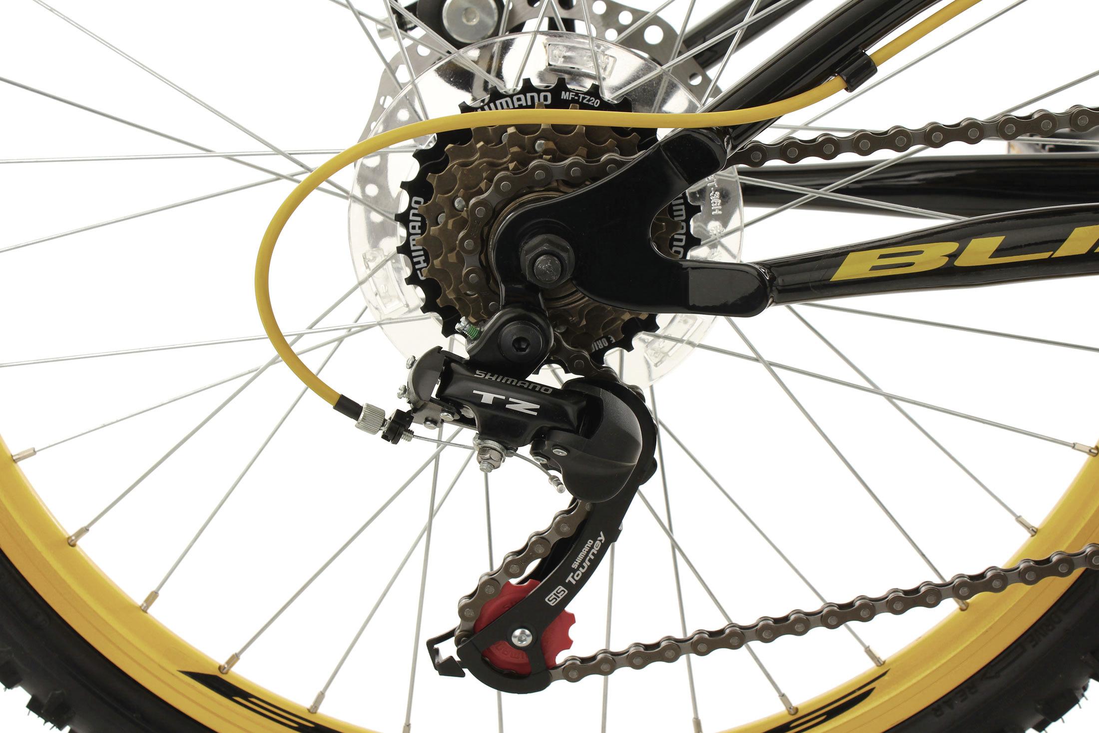 Fully-Mountainbike in Gelb und Schwarz