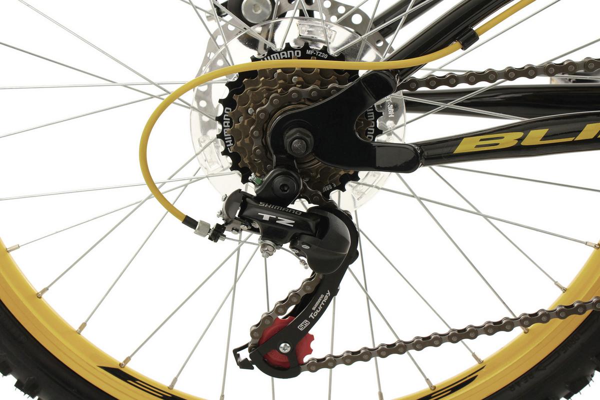 KINDERFAHRRAD MTB FULLY 24'' BLISS 640K - Gelb/Schwarz, Basics, Metall (180/70/80cm)