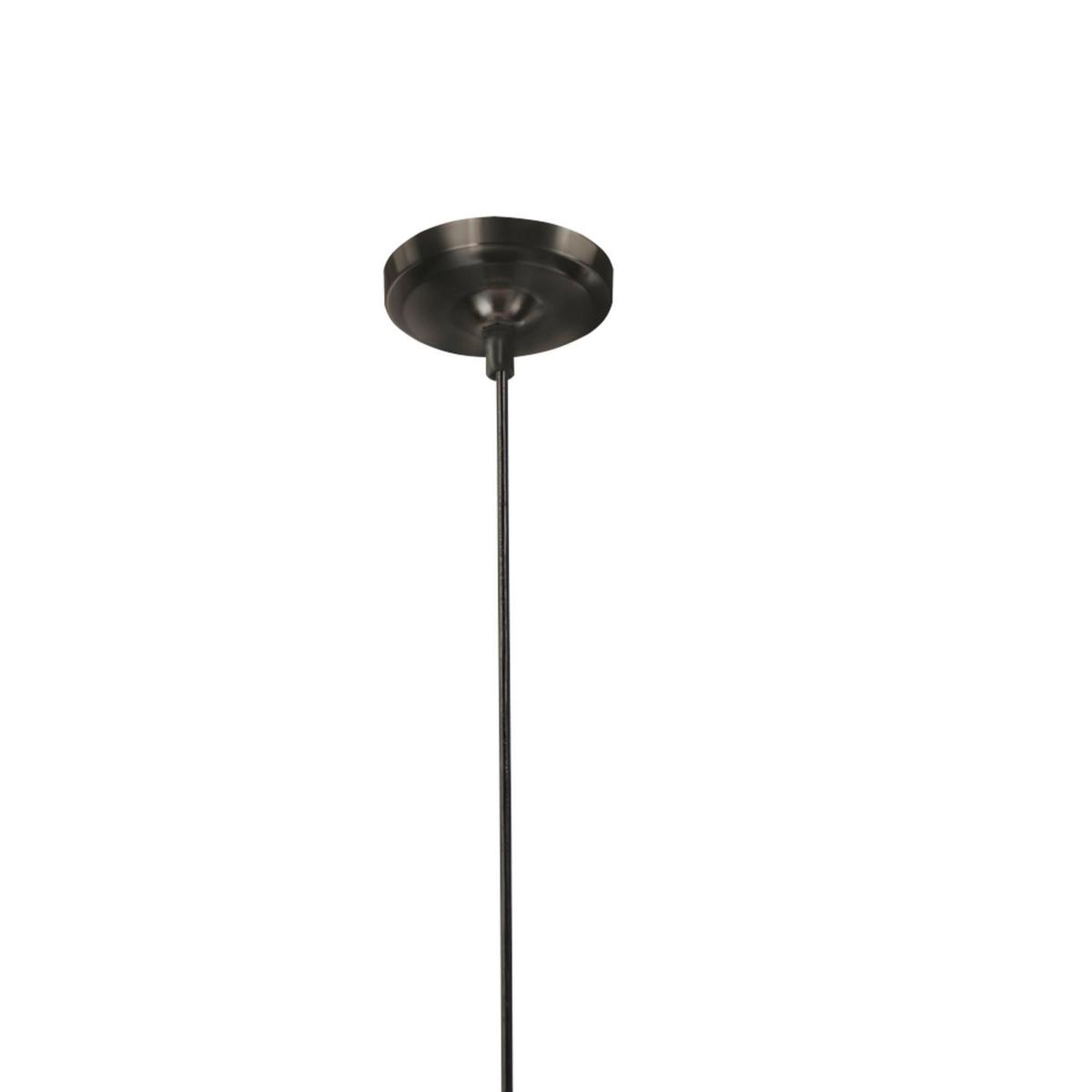 Hängeleuchte Atom H. 120 cm 1-Flammig, höhenverstellbar - Schwarz/Weiß, KONVENTIONELL, Glas/Metall (40/120cm)