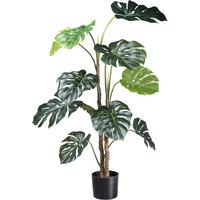 Kunstpflanze Split Philodendron - Schwarz/Braun, Design, Kunststoff (140cm) - P & B