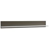 Wandboard Trento B: 184 cm Grau/Weiß - Weiß Hochglanz/Grau, Design, Holzwerkstoff (184/25/22cm) - Livetastic