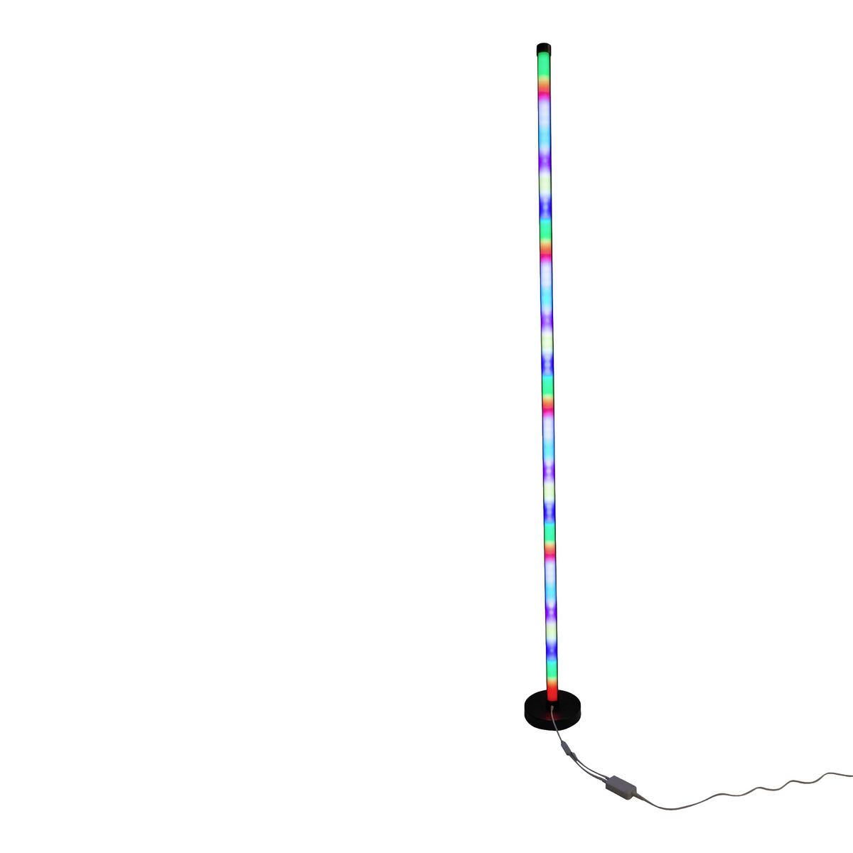 Led-stehlampe Dimmbar Schwarz Licht- Und Soundeffekten - Schwarz, Design (150 cm cm) - Näve