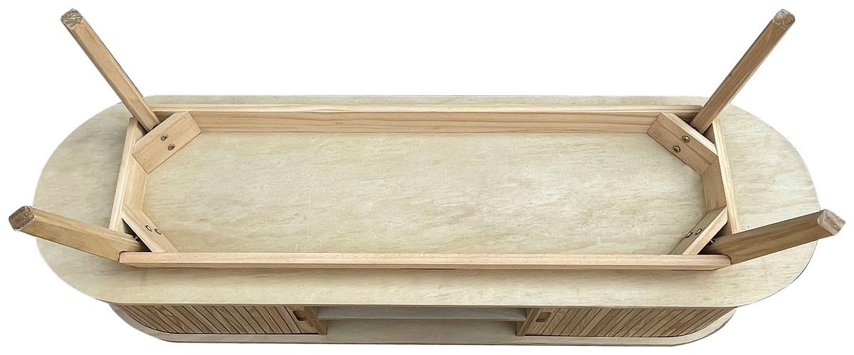 Komoda SKANDY - prírodná farba, Modern, drevo/kompozitné drevo (120/50/35cm) - Premium Living