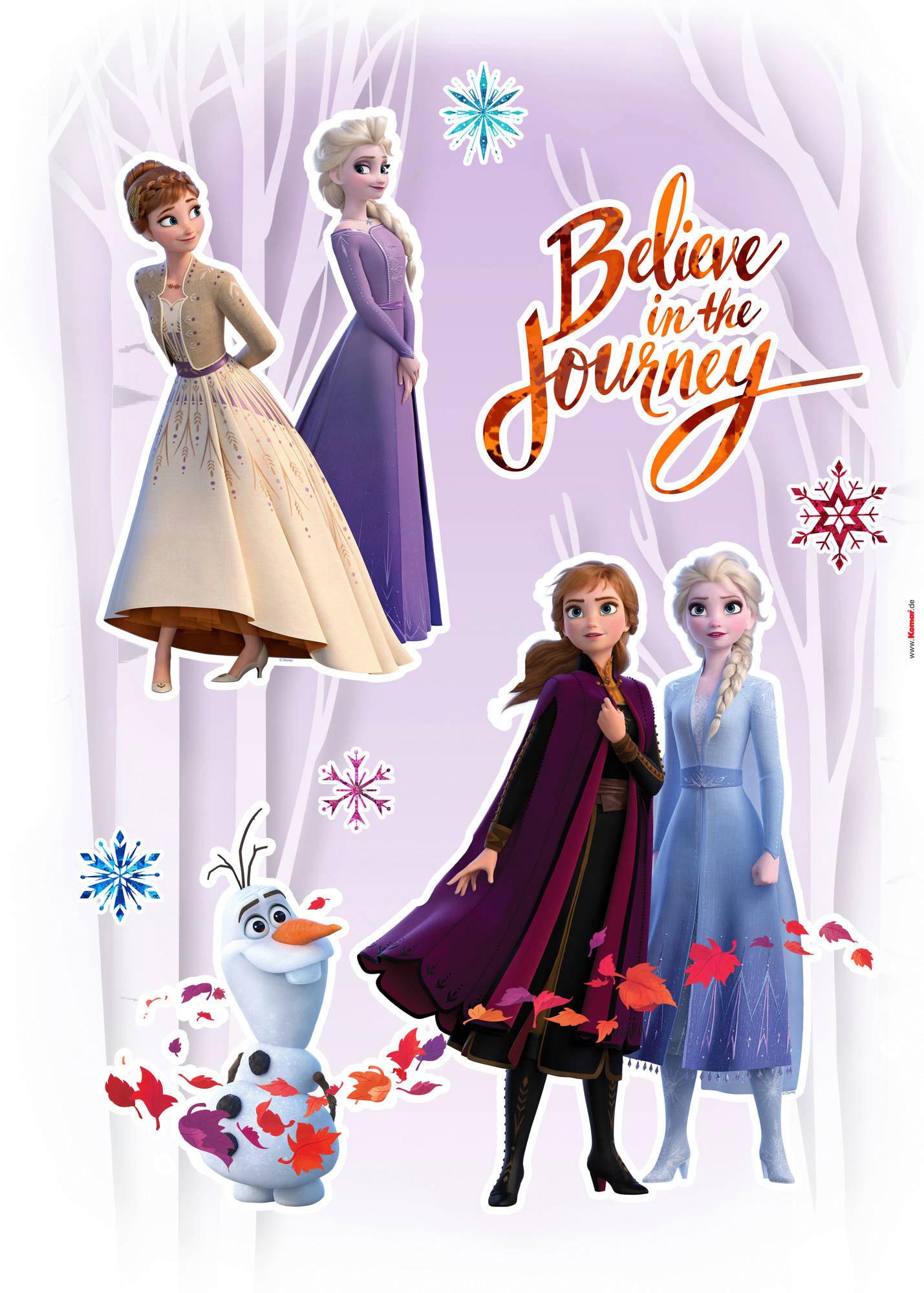 Wandtattoo Believe In The Journey - Basics, Kunststoff (50/70cm) - Komar