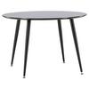 Esstisch Dipp - Schwarz, Design, Holzwerkstoff/Metall (115/115/75cm) - Livetastic