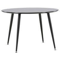 Esstisch Dipp - Schwarz, Design, Holzwerkstoff/Metall (115/115/75cm) - Livetastic