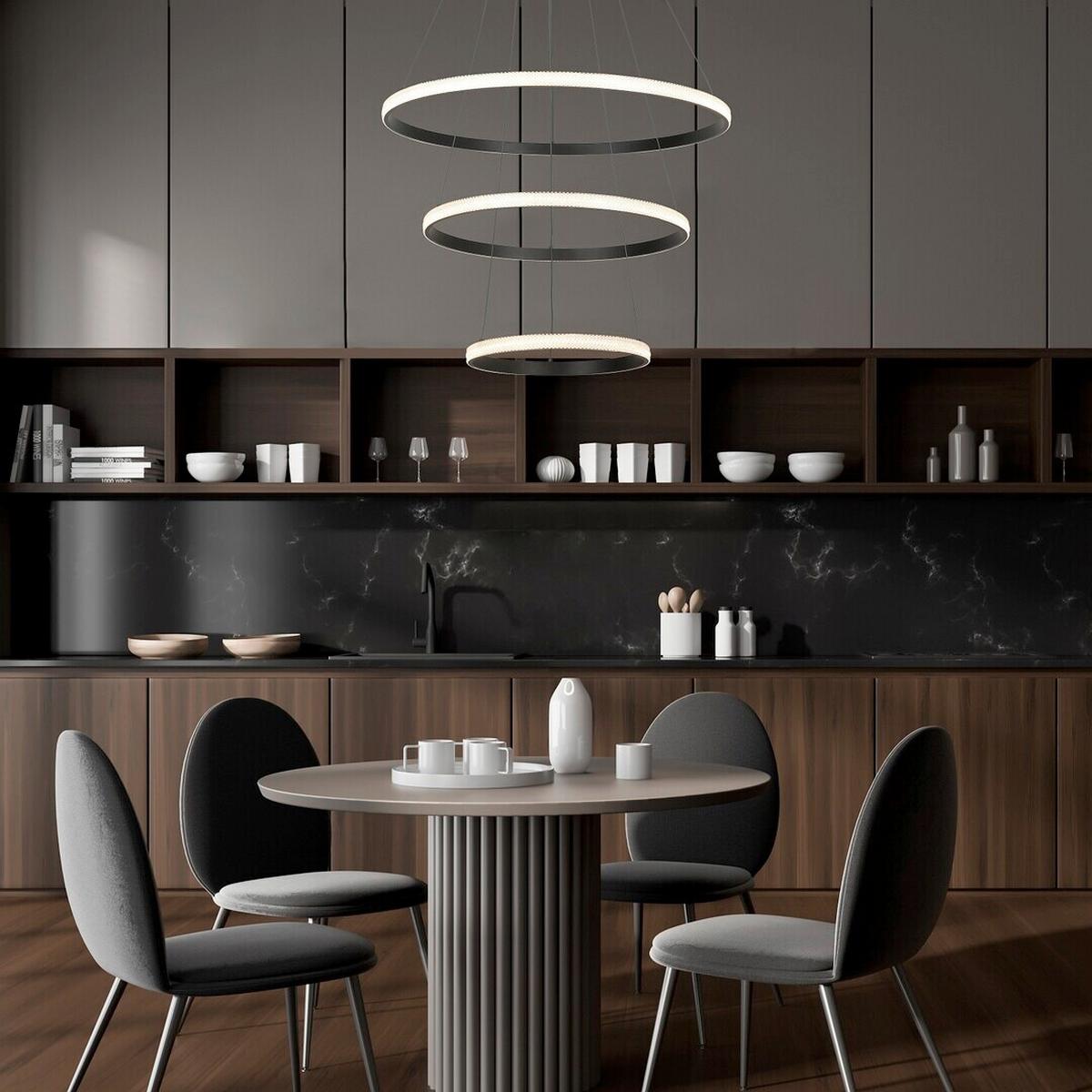 Luster GRETE - čierna/biela, Design, kov/plast (80/150cm)