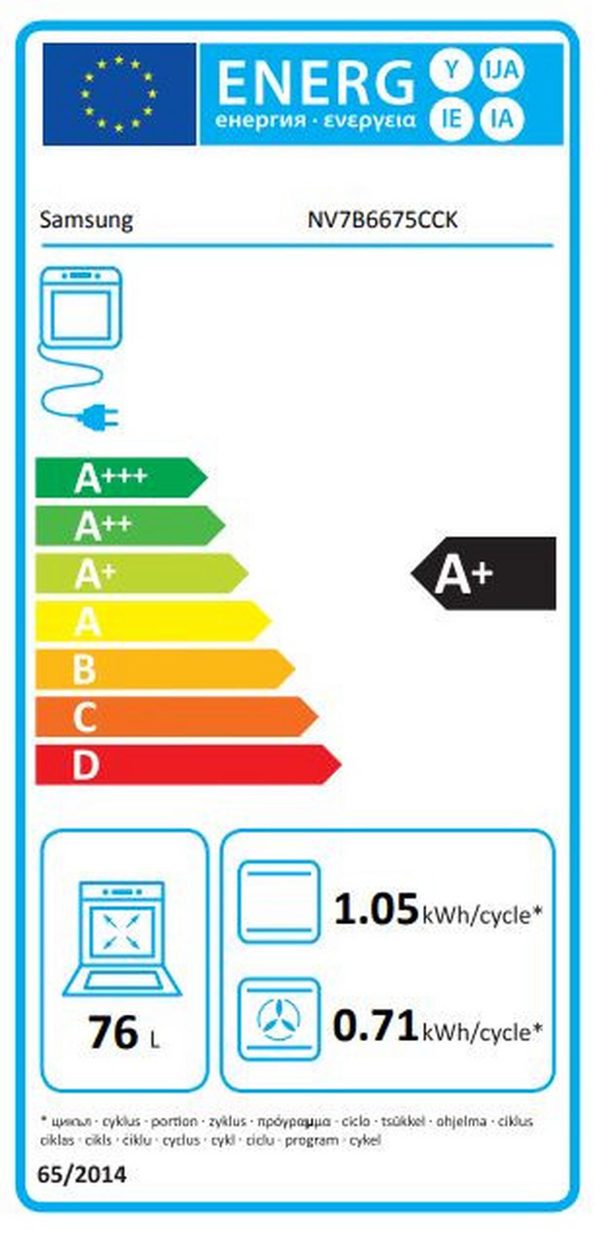 Backofenset F-Ctr464-Nv7b6 - Schwarz, MODERN, Glas/Keramik (59,5cm) - Samsung
