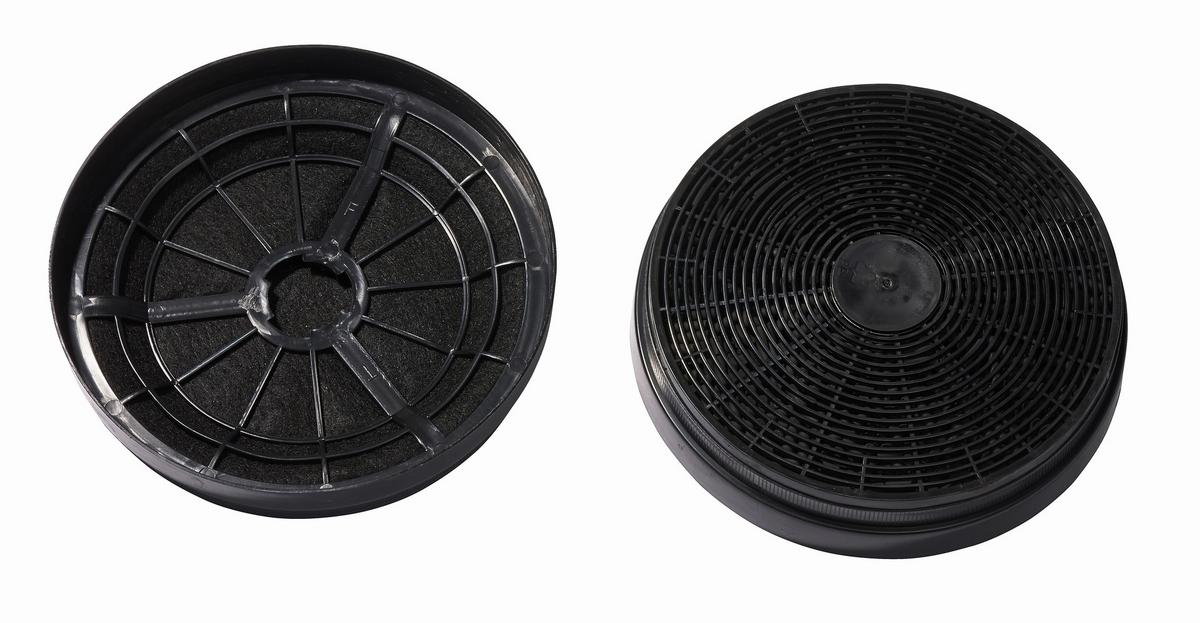 KOHLEFILTER Schwarz, B: 17,5 cm - Schwarz, Trend, Kunststoff (17,5/3,5/17,5cm) - PKM