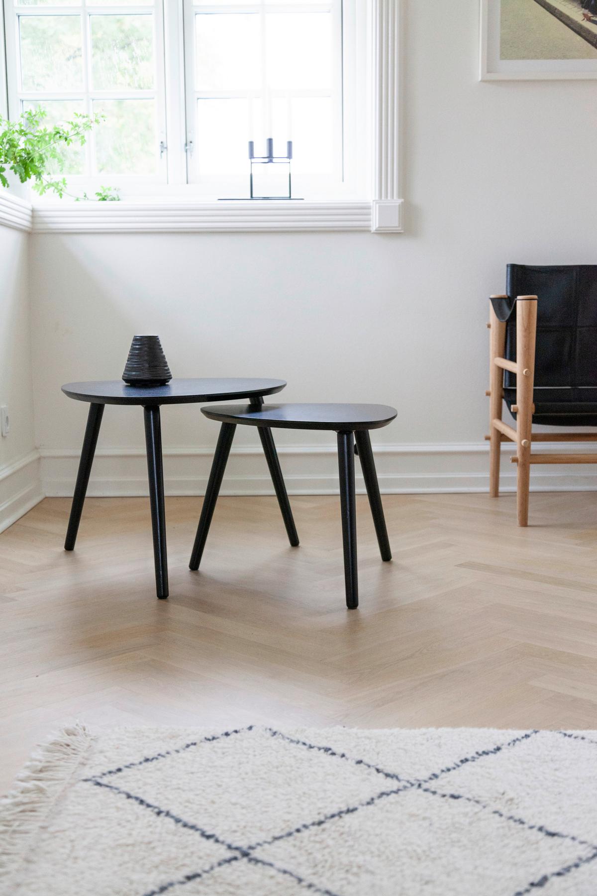 Satztisch Noble 2161320 - Schwarz, MODERN, Holz (68/57/45cm) - MID.YOU