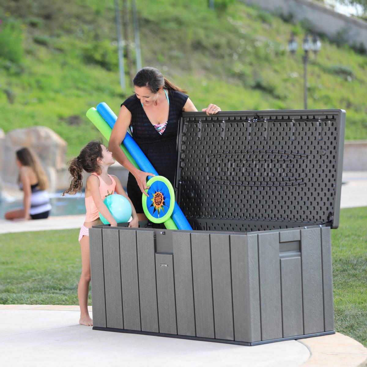 Kissenbox Wasserdicht 151x69x72 cm 570L Grau - Grau, Basics, Kunststoff (151/69/72cm)