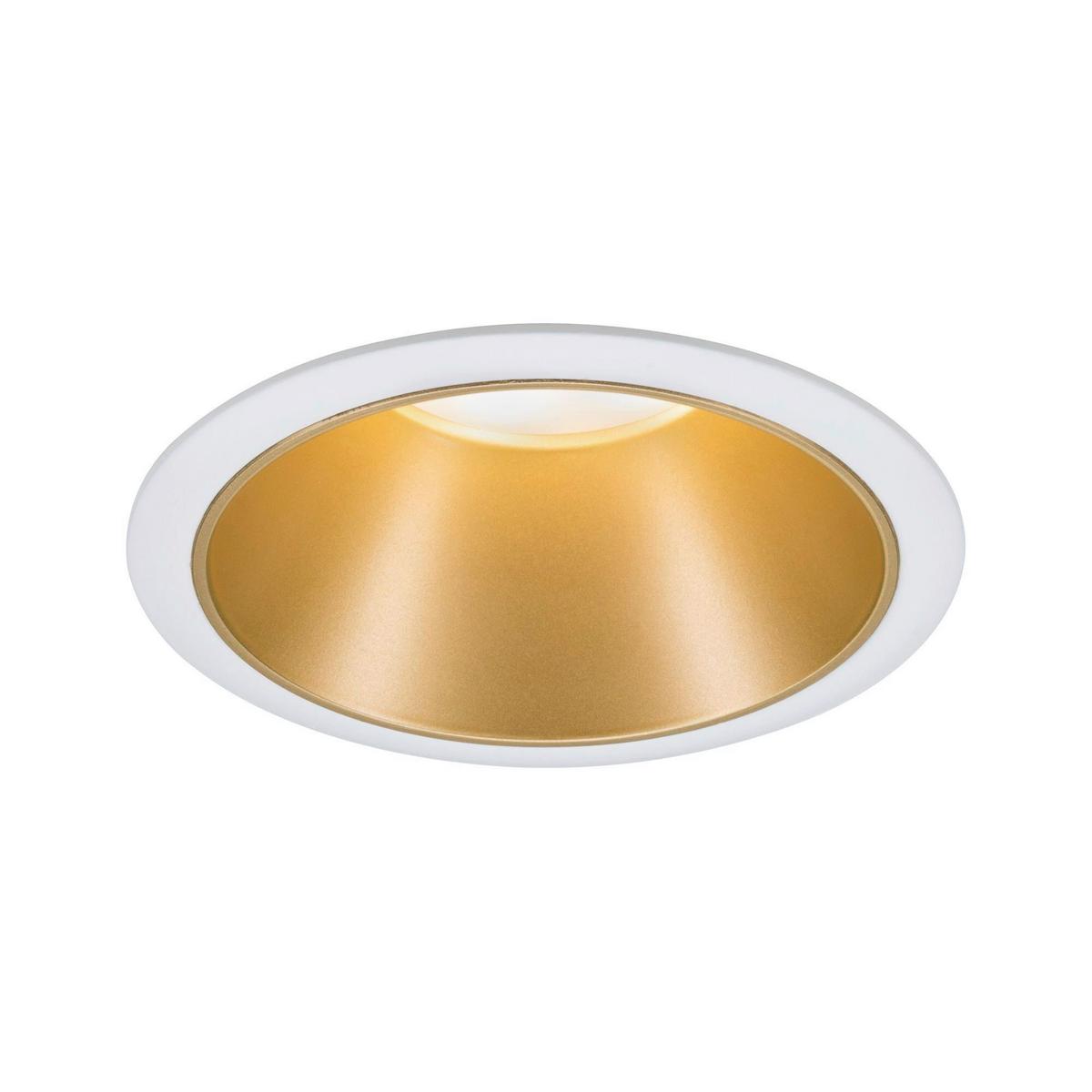 Einbauspot Ø 8,8 cm Weiß/Goldfarben dimmbar - Design (8,8cm) - Paulmann