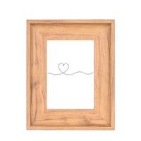 Bilderrahmen Leonardo - Hellbraun, KONVENTIONELL, Glas/Papier (20.8/25.6/3.4cm) - Luca Bessoni