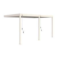 Pergola Deluxe Plus 600x400cm Sturmfest, Gartenpavillon - Weiß, Basics, Metall (600/266/400cm) - WEIDE
