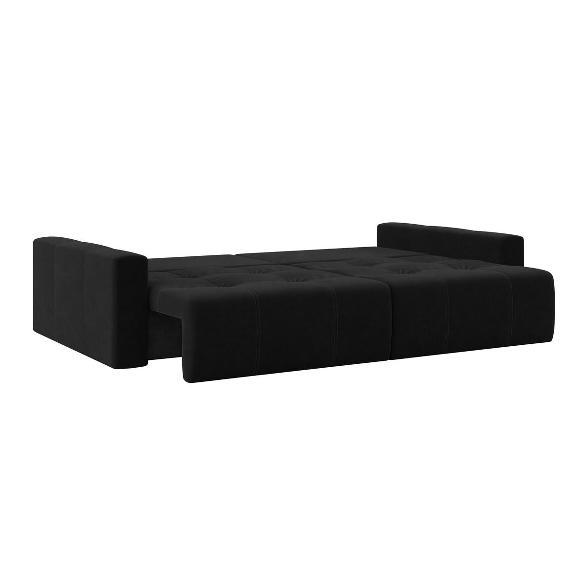 Big Sofa Mit Schlaffunktion Hanna B: 280 Cm Schwarz - Schwarz, MODERN, Textil (280/87/145cm)