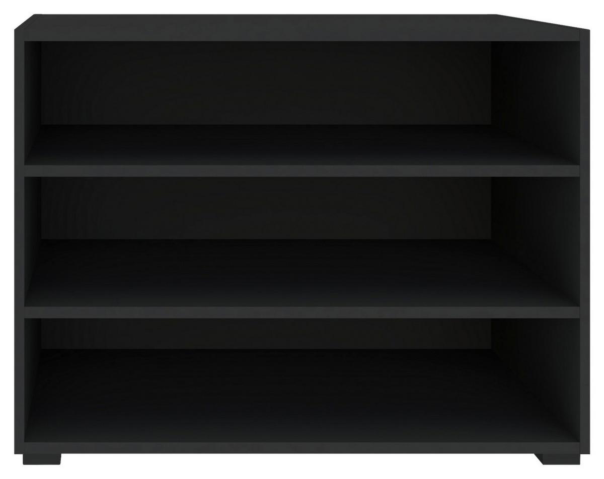 Regal Unit -elements Maxi B: 91,2 Cm Anthrazit - Anthrazit/Schwarz, MODERN, Holzwerkstoff (91,2/67,2/40cm) - Ondega