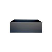 Hochbeet Pflanzkasten 150x100x50 - Anthrazit, Basics, Metall (100/50/150cm)