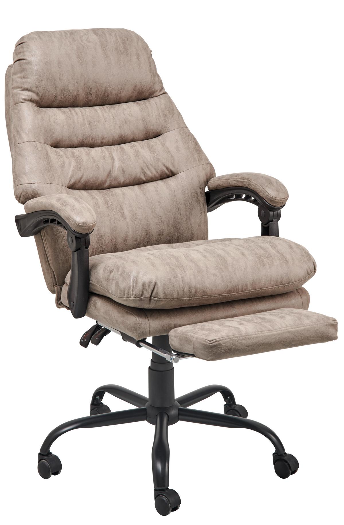 Chefsessel Big Boss - Schwarz/Grau, LIFESTYLE, Kunststoff/Textil (66/126-134/59cm) - MID.YOU