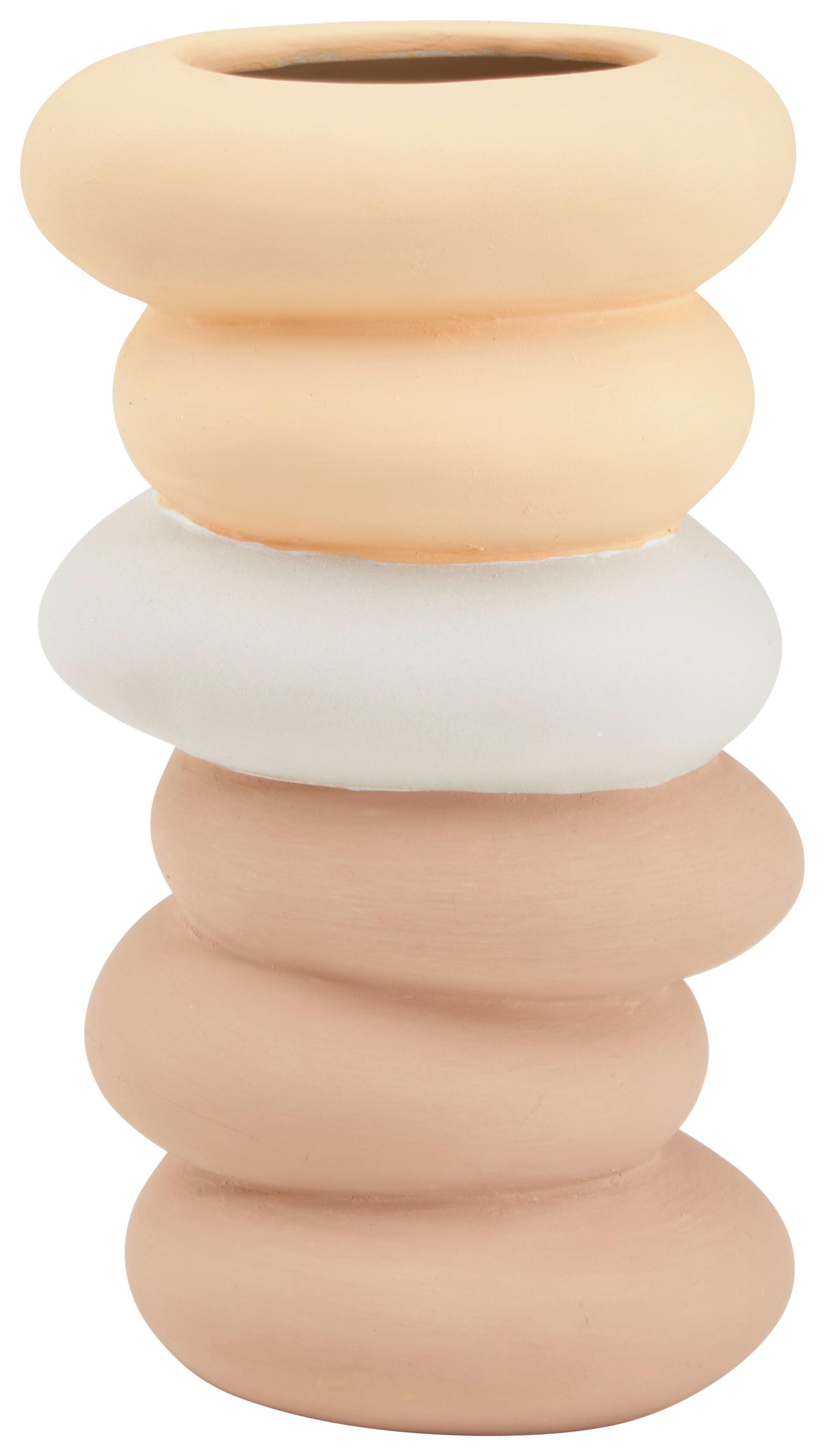 Vase Sylvan Organisch Keramik H: 20 Cm - Multicolor, MODERN, Keramik (11,3/20/8cm) - Luca Bessoni