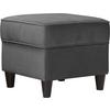 Hocker Baron Anthrazit B: 52 cm - Anthrazit/Schwarz, Design, Textil (52/45/52cm) - MID.YOU