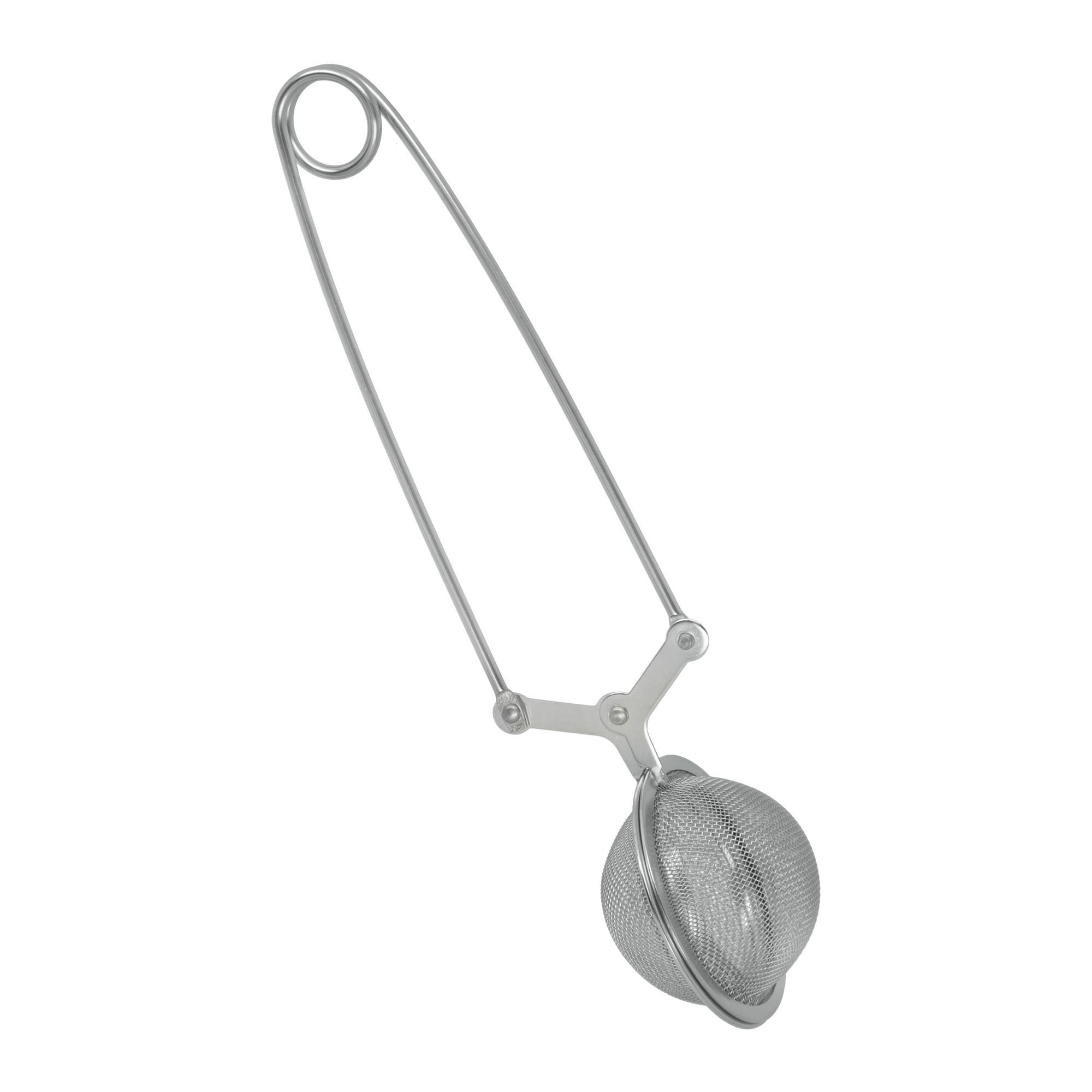 Teesieb Mabel Edelstahlfarben - Edelstahlfarben, Basics, Metall (6,8/22,7/4,4cm) - Metaltex