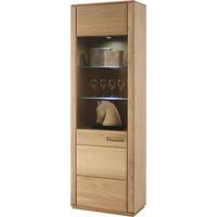 Vitrine Sena B: 69 cm Buchefarben - Buchefarben, Design, Glas/Holz (69/209/38cm) - Livetastic