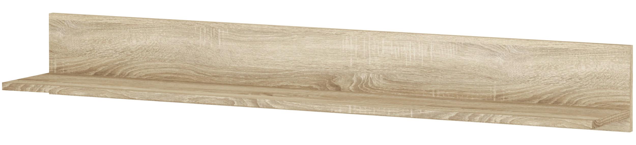 Wandregal Lorenzo Sonoma Eiche B: 130,2 cm - Sonoma Eiche, Holzwerkstoff (130,2/17/20,4cm) - MID.YOU