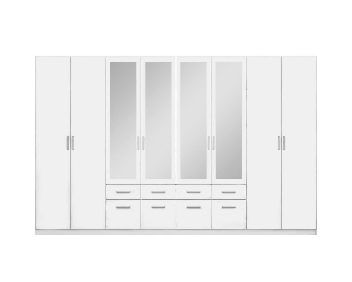 Drehtürenschrank Bingen Weiß B: 360 cm - Weiß, MODERN, Holzwerkstoff (360/229/54cm) - Rauch Möbel