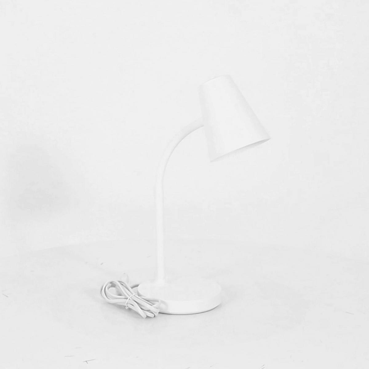 LED-Schreibtischleuchte Lura - Weiß, MODERN, Kunststoff/Metall (13/13/42cm) - Luca Bessoni