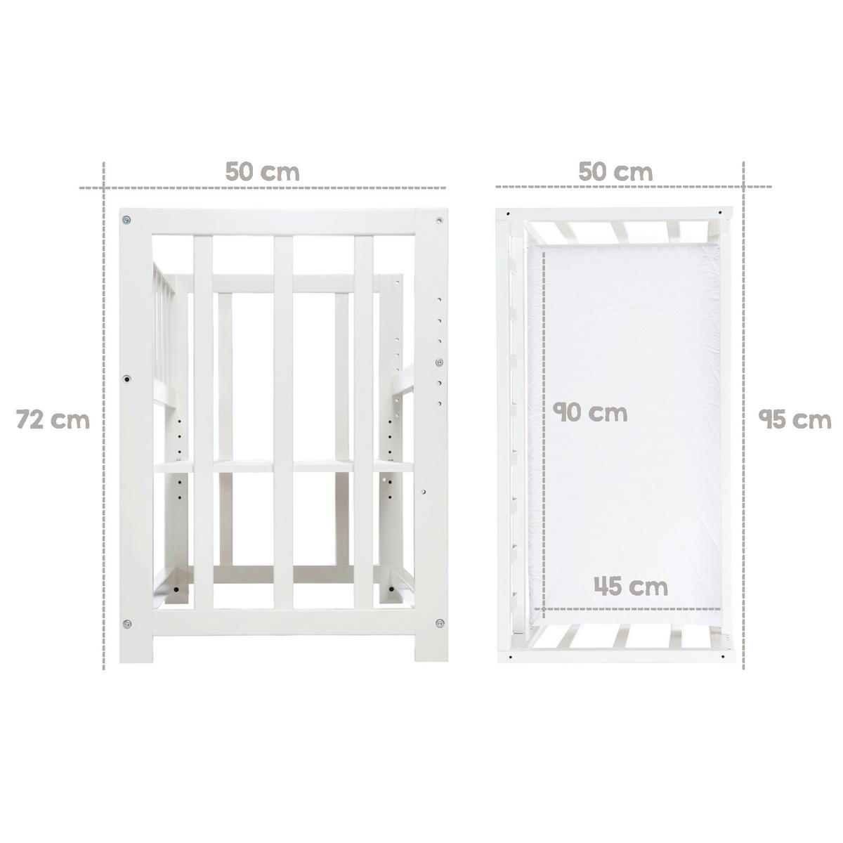 Stubenwagen-Komplettset 289149wes148 - Rot/Weiß, Basics, Holzwerkstoff/Textil (95/76/74,5cm) - Roba