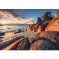 Fototapete Bay Of Fires - Multicolor, Trend, Textil (400/280cm)
