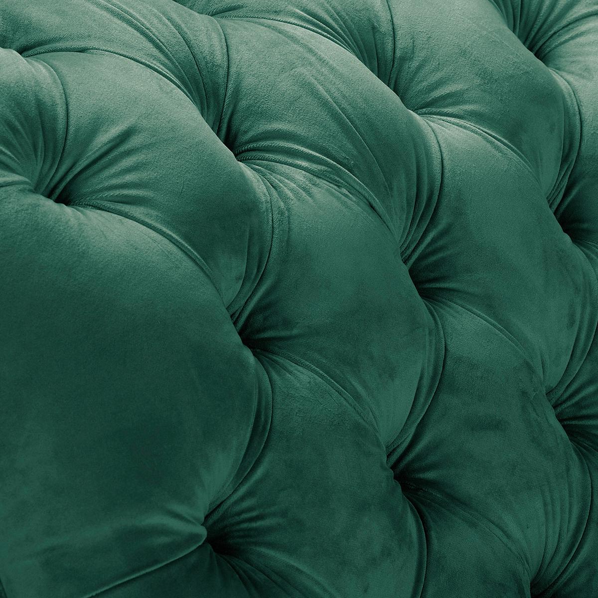 Récamiere Pako Grün B: 185cm - Braun/Grün, Design, Textil (185/93/75cm) - Livetastic