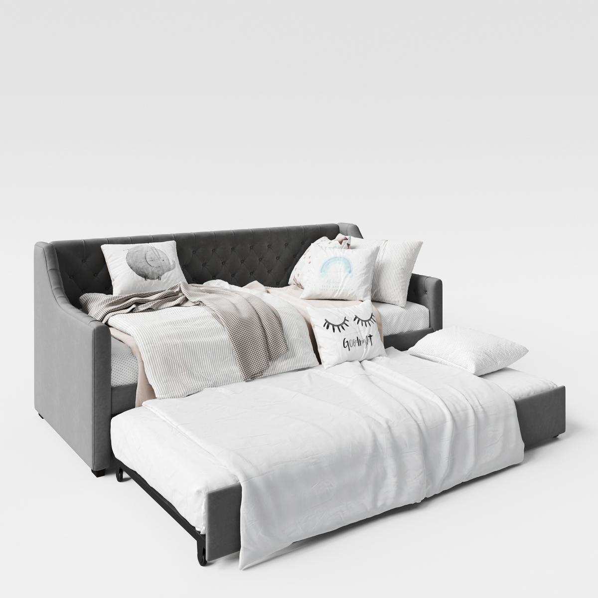 2-Sitzer-Sofa Mit Schlaffunktion B: 110 cm - Anthrazit, LIFESTYLE, Holz/Textil (110/97/210cm) - MID.YOU