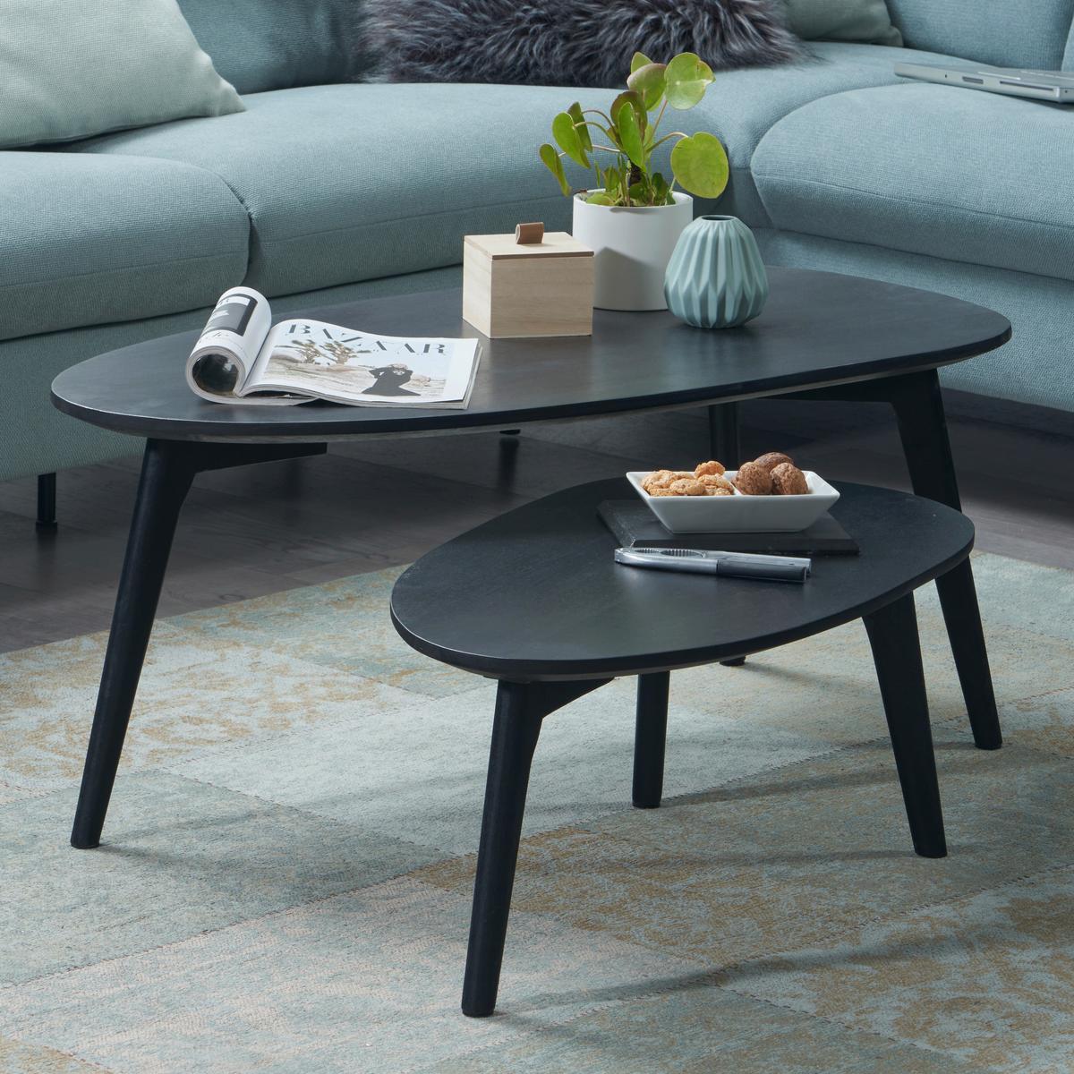 KONFERENČNÝ STOLÍK WL6.725 - čierna, Design, drevo (100/50/42cm) - P & B