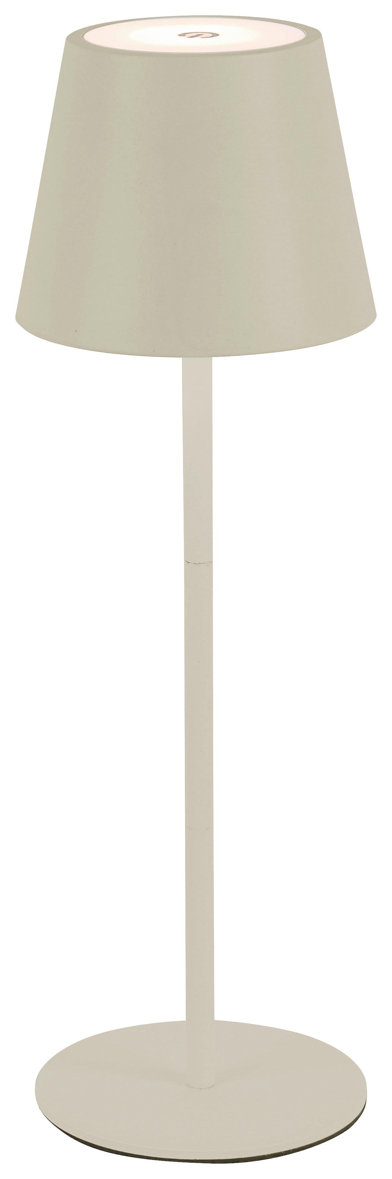 STOLNÍ LAMPA NA BATERIE NOEMI - pískové barvy, Konvenční, kov/plast (10,5/17-36cm) - Mömax